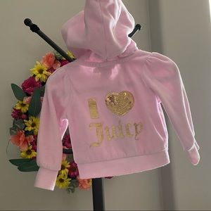 Juicy Couture sweatshirt w/zipper